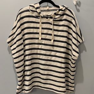 Lou & Grey for LOFT Striped Sweater with hood